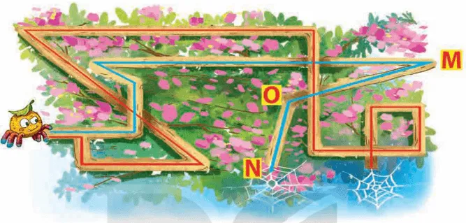 Hình ảnh con nhện bò về tổ