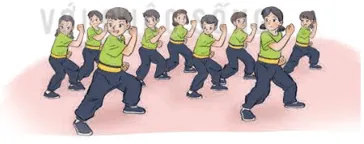 Hình ảnh minh họa bài toán lớp học võ