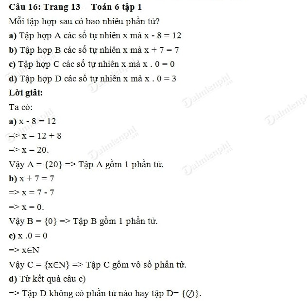 Giải Toán Lớp 6 Trang 14 Sách Kết Nối Tri Thức Tập 1