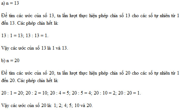Giải Toán Lớp 6 Trang 34 Tập 1 Cánh Diều: Quan Hệ Chia Hết Và Tính Chất Chia Hết