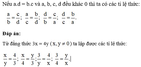 Giải Toán Lớp 7 Trang 7 Tập 2 Kết nối tri thức: Tỉ lệ thức