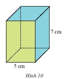 Hình 10: Kích thước để tạo lập hình lăng trụ đứng tứ giác