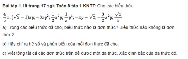 Giải Toán 8 Trang 17 Tập 2 Chân Trời Sáng Tạo