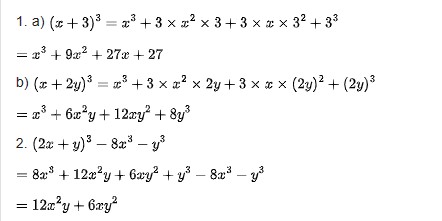 Giải Toán Lớp 8 Tập 1 Trang 34, 35, 36 Sách KNTT: Lập Phương Của Một Tổng Và Một Hiệu