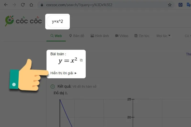 Chọn hiển thị lời giải.