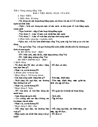 Giáo án Tăng cường Tiếng Việt Lớp 3 Cánh Diều: Nâng Cao Kiến Thức Cho Học Sinh