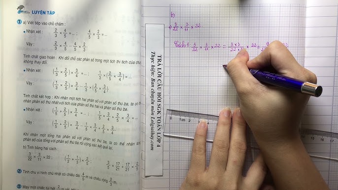 Giải Bài Tập Toán Lớp 4 Trang 134 SGK: Các Tính Chất Của Phép Nhân Phân Số