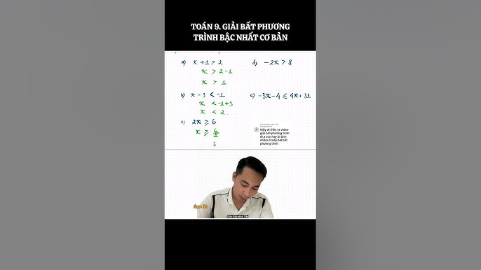 Giải Toán 8 Bài 4: Bất phương Trình Bậc Nhất Một Ẩn