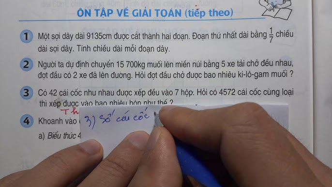 Giải Toán lớp 3 trang 176: Ôn tập về Giải toán (Tiếp theo)