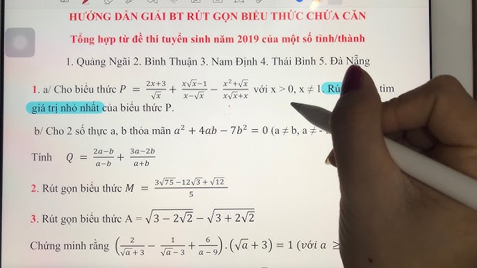 Hướng Dẫn Chi Tiết Phương Pháp Giải Bài Toán Rút Gọn Biểu Thức Chứa Căn Bậc Hai