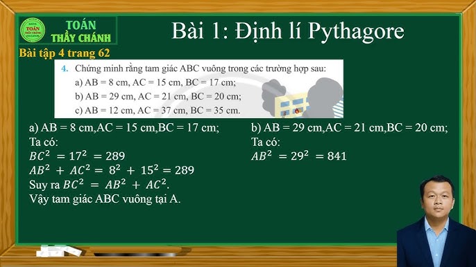 Định Lý Pytago Lớp 7: Công Thức, Cách Chứng Minh Và Bài Tập Chi Tiết