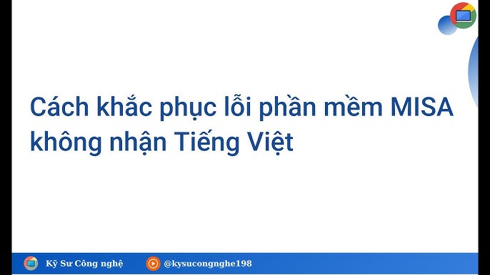 Khắc Phục Lỗi Không Gõ Được Tiếng Việt Trên Phần Mềm MISA