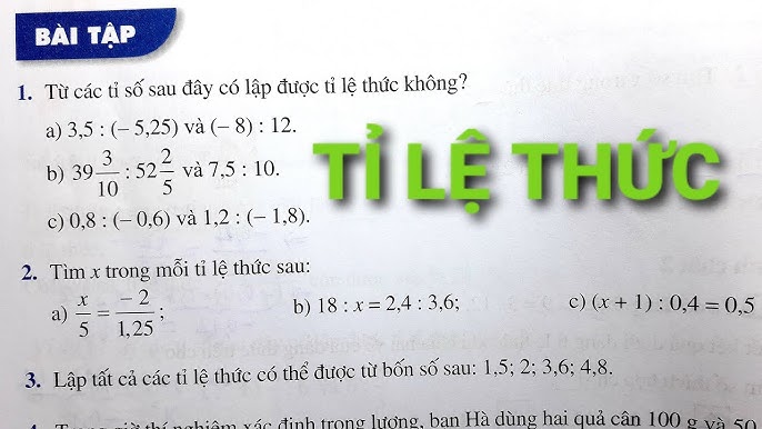 Giải Toán lớp 7 trang 7 tập 2 sách Kết nối tri thức với cuộc sống: Tỉ lệ thức