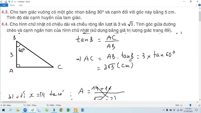 Giải Bài Tập 3.39 Trang 65 SGK Toán 9 Tập 1 - Kết Nối Tri Thức