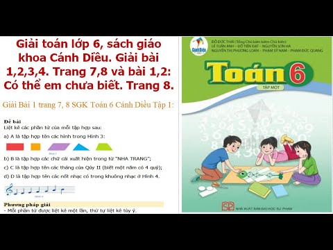 Giải Toán Lớp 6 Tập 1 Bài 2 trang 8 Cánh Diều: Tập Hợp