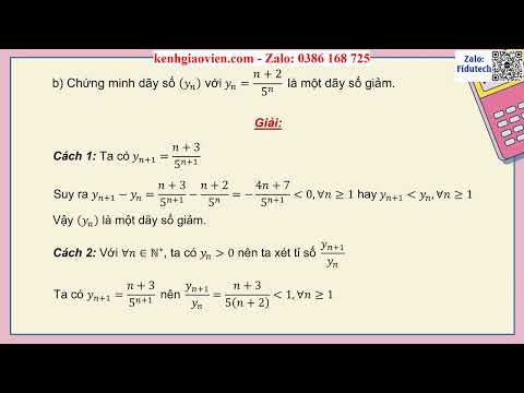 Bài 5: Dãy số - Toán 11 Kết nối tri thức