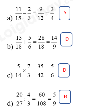 Bài Giải Toán Lớp 5 Trang 18 Sách Kết Nối Tri Thức: Ôn Tập Các Phép Tính Với Phân Số