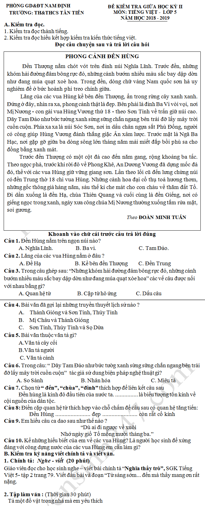 Đề Thi Giữa Học Kỳ 2 Tiếng Việt Lớp 5 Sách Mới: Tổng Hợp Đầy Đủ & Hướng Dẫn Chi Tiết