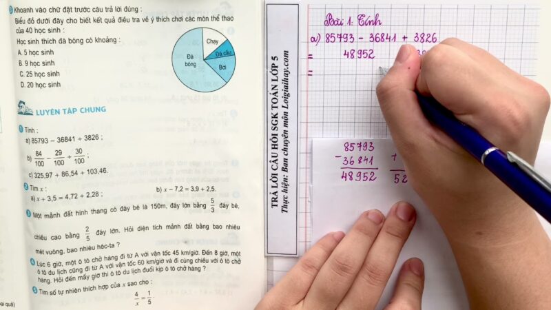 Giải Toán Lớp 5 Trang 175 Luyện Tập Chung