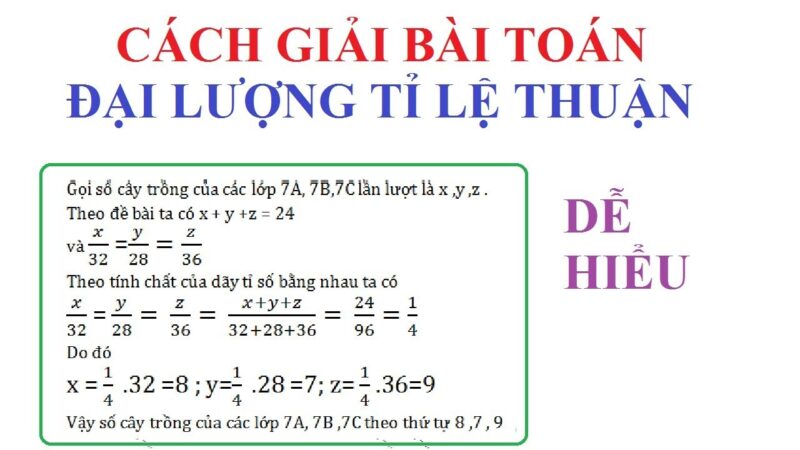 Giải Bài Tập Toán Lớp 7 Bài 1: Đại Lượng Tỉ Lệ Thuận