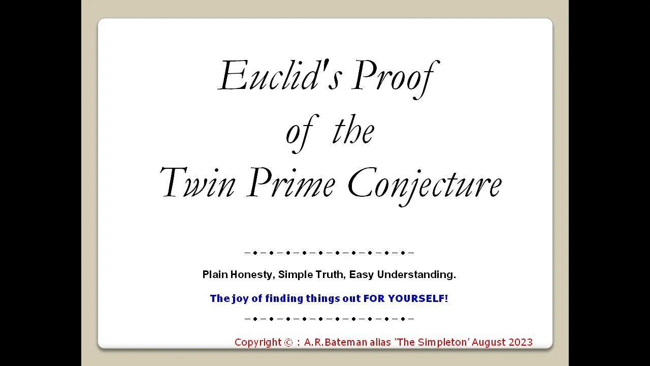 Nguyên Lý Euclid Và Khẳng Định Về Vô Hạn Số Nguyên Tố