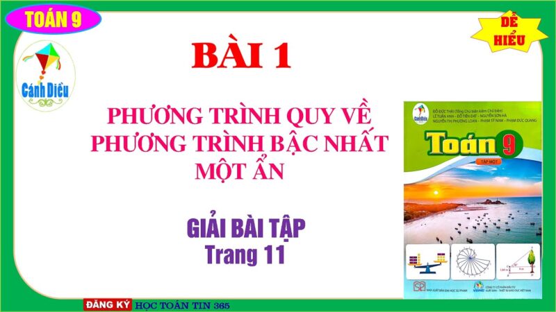 Giải Bài Tập 1 Trang 11 SGK Toán 9 Tập 1 Cánh Diều