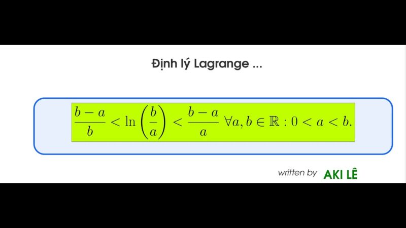 Chứng Minh Định Lý Lagrange