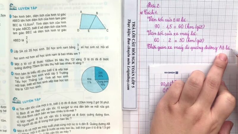 Giải Toán Lớp 5 Trang 171, 172 SGK: Vận Tốc, Quãng Đường, Thời Gian