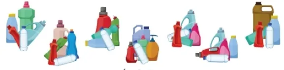 Hình ảnh minh họa chai nhựa thu gom được