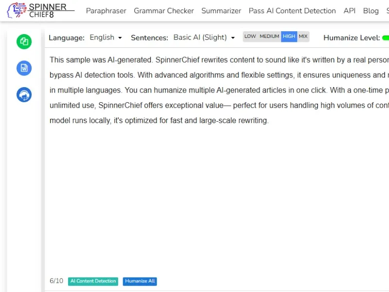tool spin content Spinner Chief