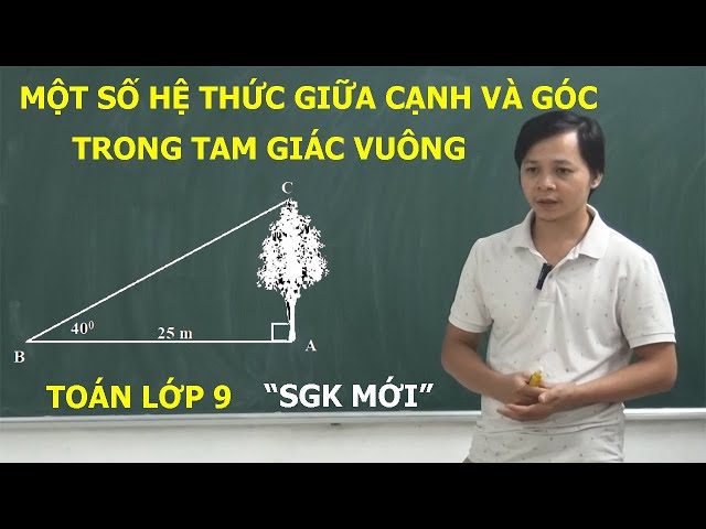 Giải Toán 9 Bài 4: Một Số Hệ Thức Về Cạnh Và Góc Trong Tam Giác Vuông (Kết Nối Tri Thức)