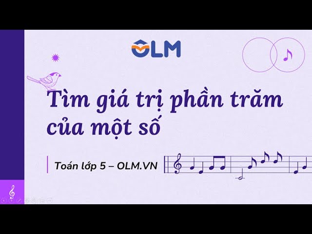 Tìm Giá Trị Phần Trăm Của Một Số
