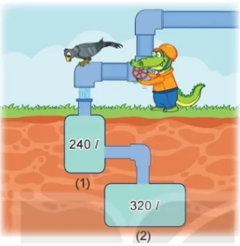 Bể cá sấu đầy nước