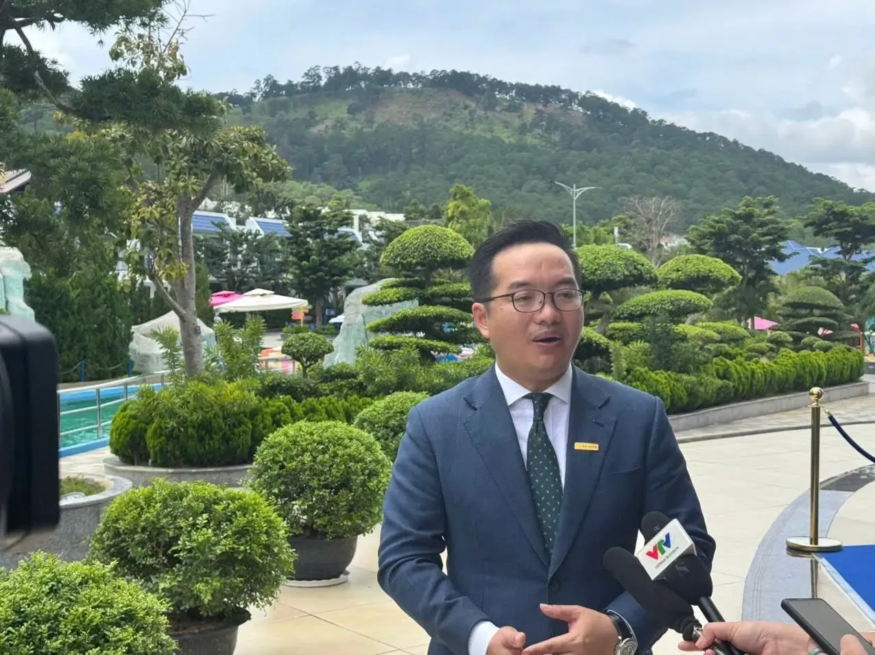 Ông Võ Hoàng Hải, Phó Tổng giám đốc Nam A Bank, phát biểu tại hội nghị