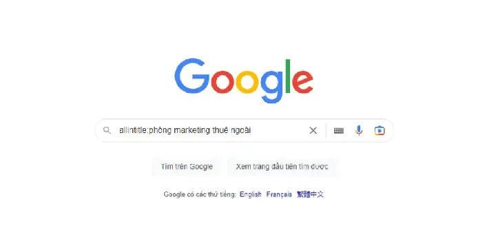 Nhập Câu Lệnh  Trên Google Tìm Kiếm