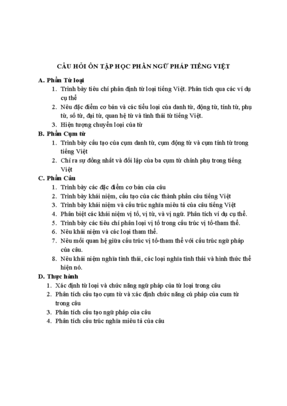 Cụm Từ Trong Tiếng Việt: Cấu Trúc và Chức Năng Ngữ Pháp