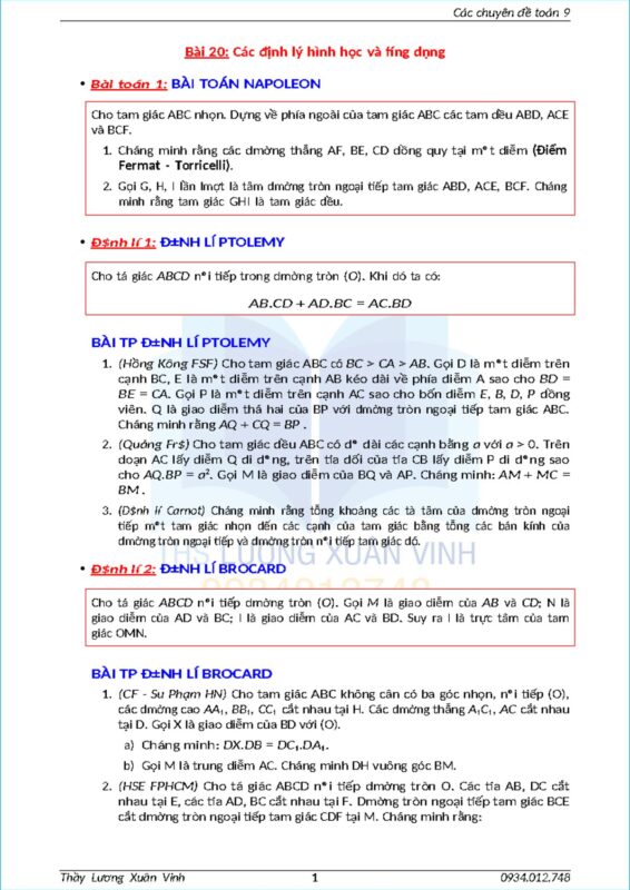Định Lý Brocard: Khám Phá Điểm Đặc Biệt Trong Tam Giác