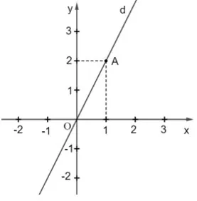 Đồ thị đường thẳng y = 2x