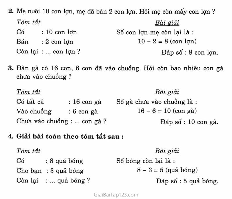 100+ Bài Toán Có Lời Văn Lớp 1 Và Cách Giải Chi Tiết
