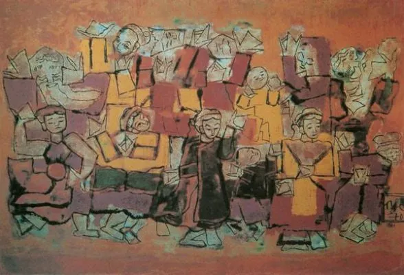 Một bức tranh của Nguyễn Tư Nghiêm