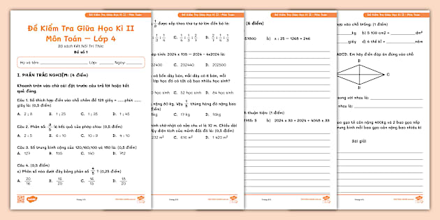 Đề Thi Tiếng Việt Lớp 2 Học Kì 1: Bộ Đề Chuẩn Cấu Trúc, Đầy Đủ Kiến Thức