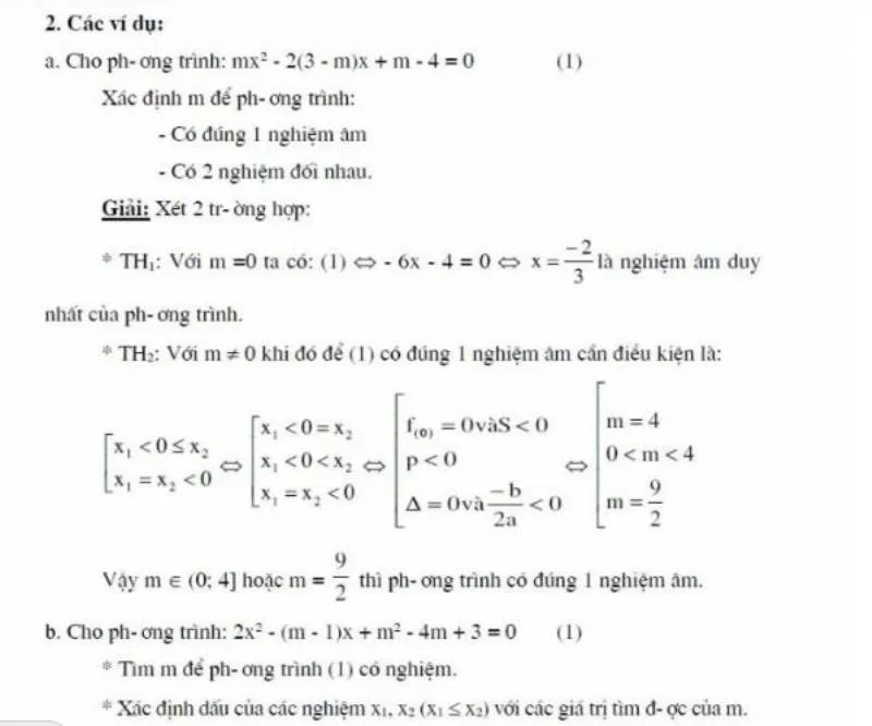 Xét Dấu Các Nghiệm 2