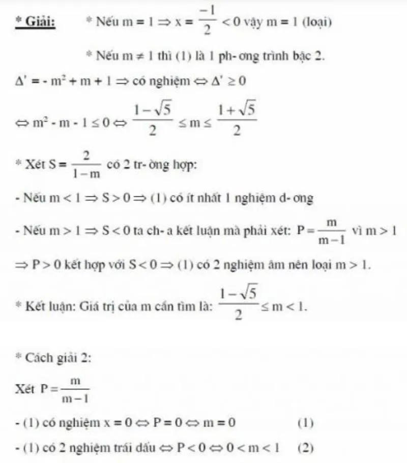 Xét Dấu Các Nghiệm 4