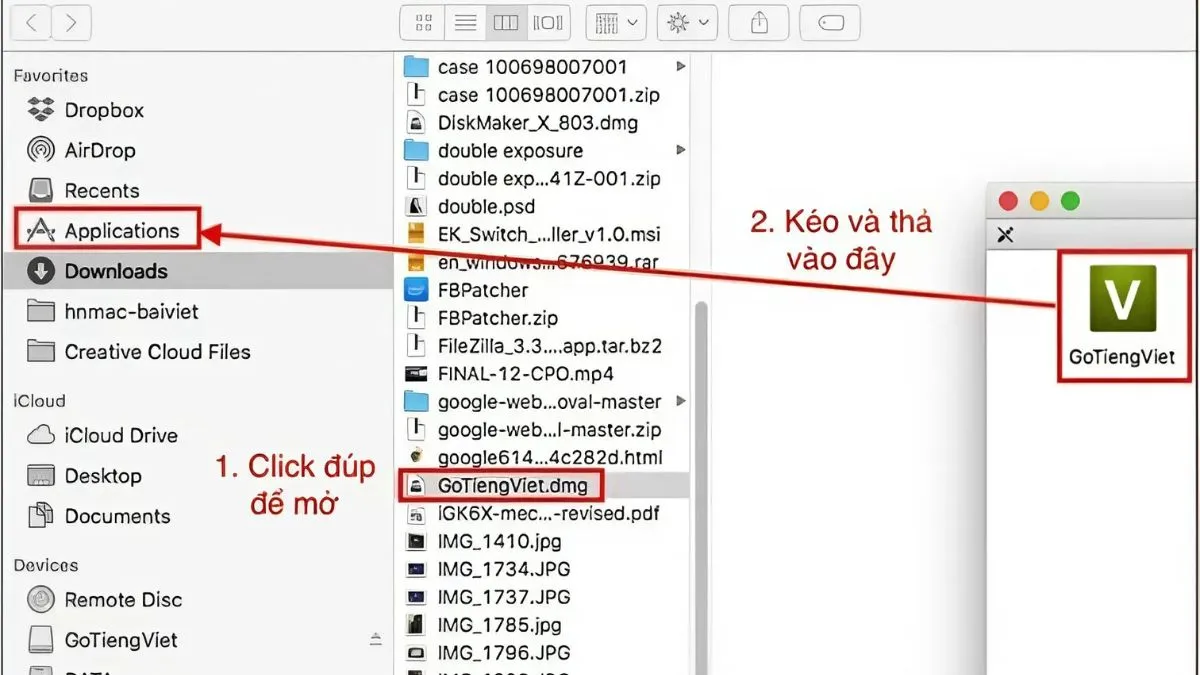 Cách sửa lỗi Zalo không gõ được tiếng Việt trên Macbook - bước 2