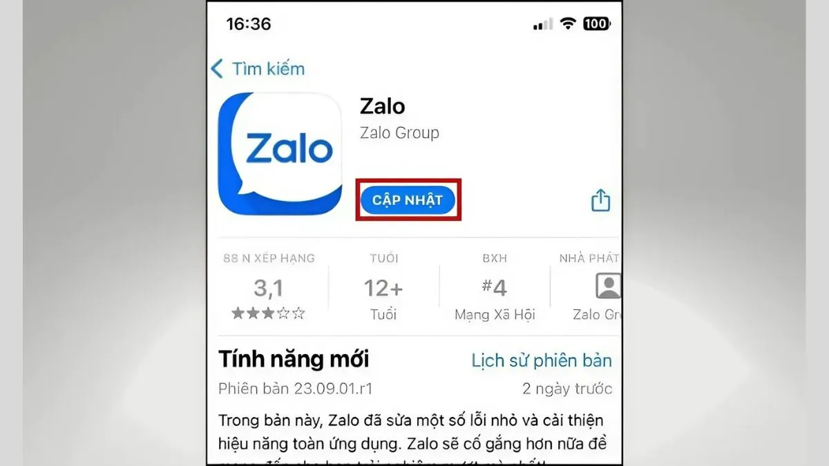 Cách khắc phục lỗi Zalo không gõ được tiếng Việt cập nhật Zalo phiên bản mới