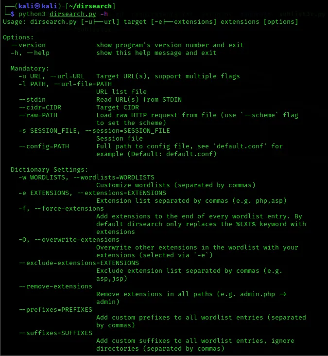 Công cụ Dirsearch đang thực hiện brute-force các đường dẫn trên máy chủ