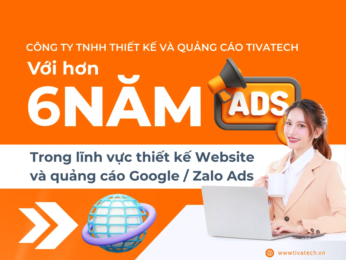 Giao diện website hiện đại được Tivatech thiết kế tối ưu hóa cho các doanh nghiệp SME