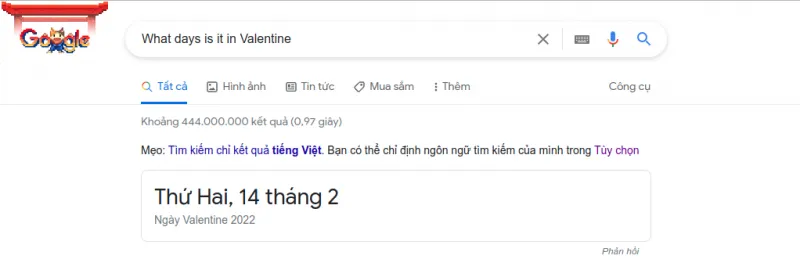 Google hiển thị ngày tháng trực tiếp trên kết quả tìm kiếm