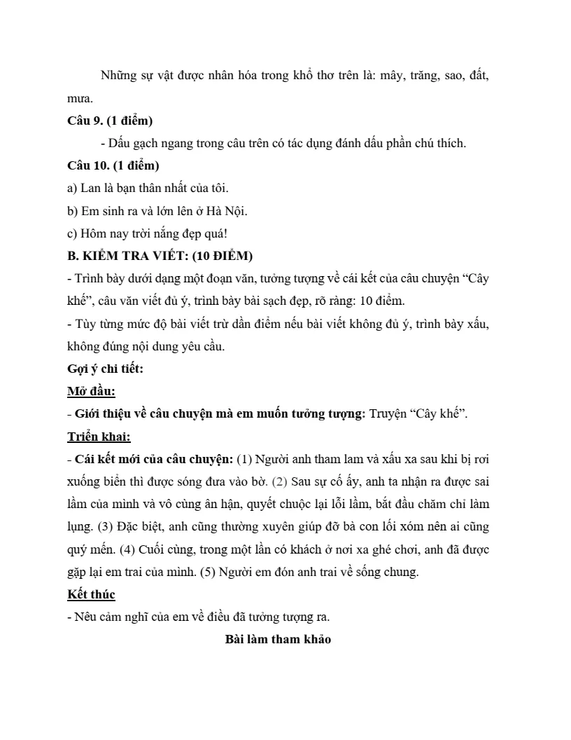 Hệ thống các loại từ và biện pháp tu từ trong chương trình Tiếng Việt lớp 4