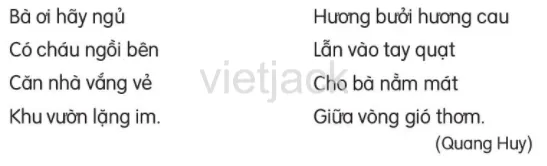 Đoạn thơ trích dẫn trong bài tập 2 giúp học sinh rèn luyện kỹ năng tìm từ đặc điểm